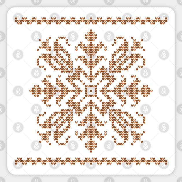 A  beautiful retro color themed crotchet pattern. Sticker by Fafi